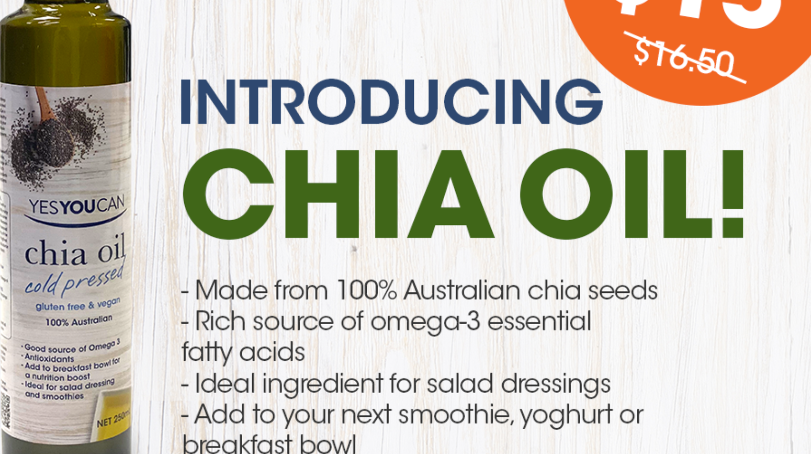 Introducing Chia Oil