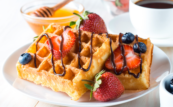 Golden Butter Waffles