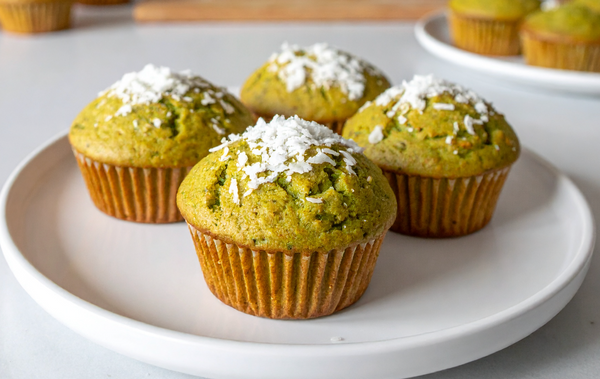 Matcha & Coconut Muffins