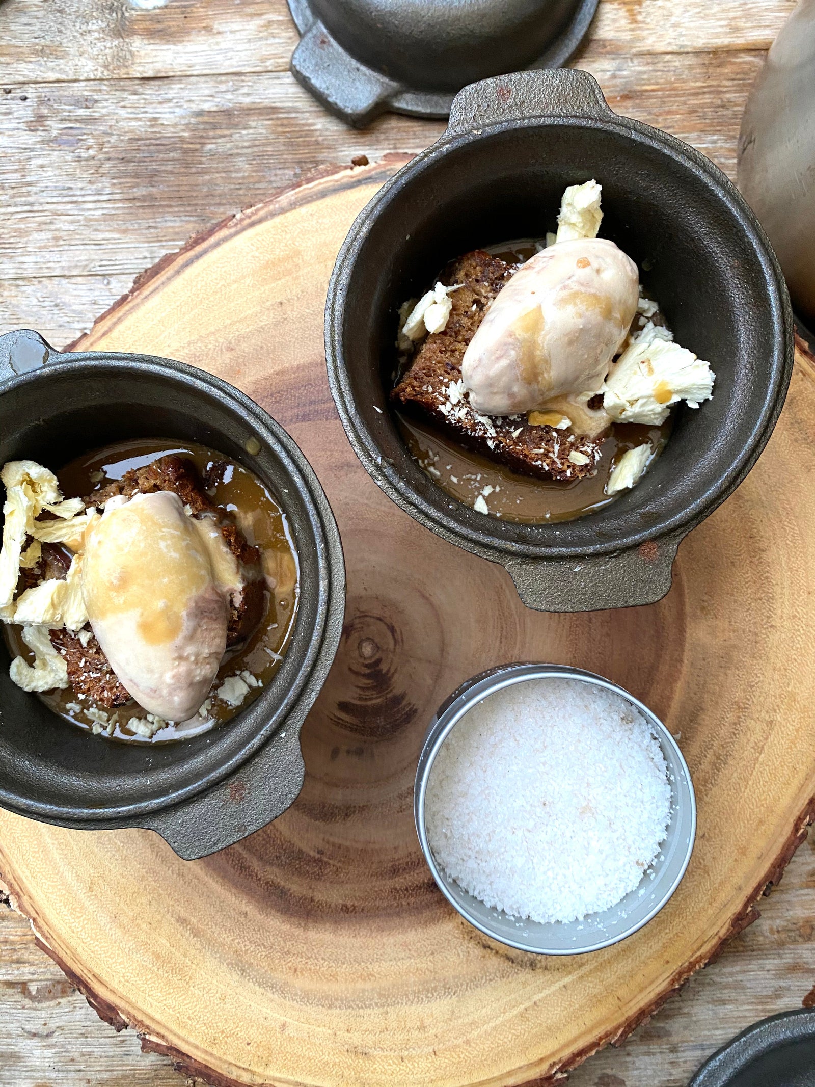 Baked Banana And Maple Toffee Cake With Banana Crumb Ice Cream Recipe