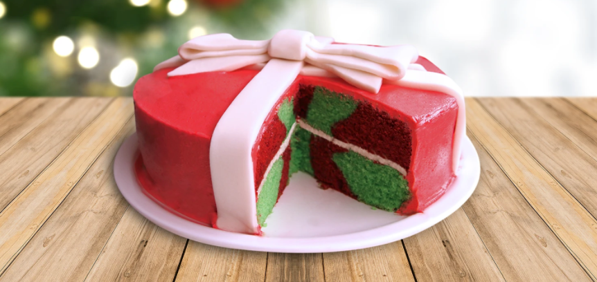 Gluten Free Christmas Swirl Cake