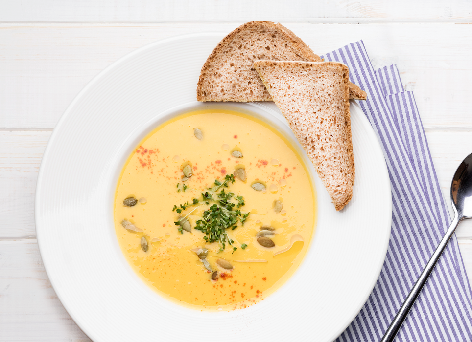 Gluten Free & Vegan Pumpkin Soup Recipe