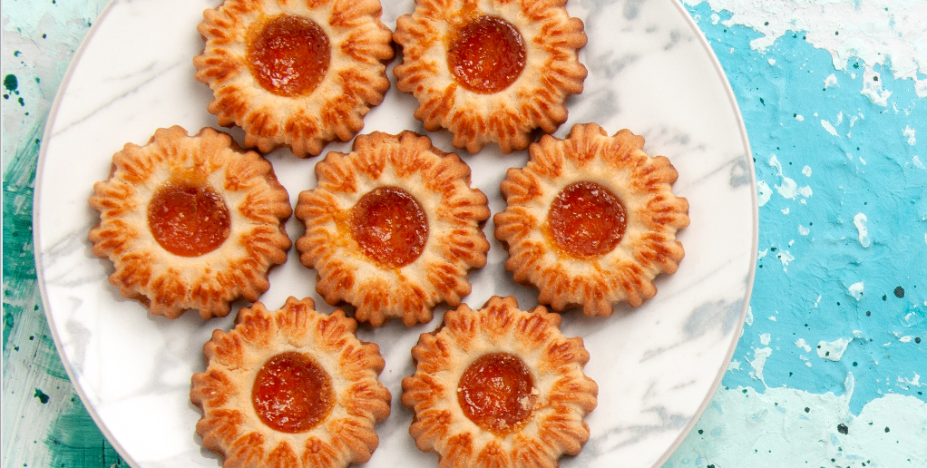 Morning Tea Jam Drop Cookies