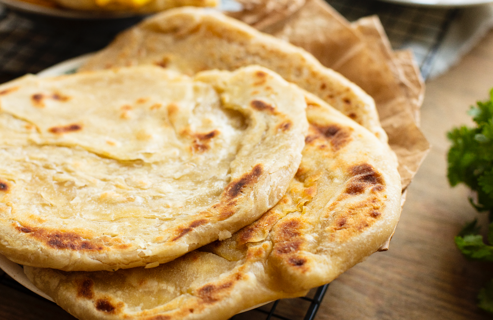 Yoghurt and Moroccan Spiced Flat Bread