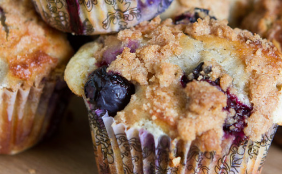 Buckwheat Blueberry Muffins