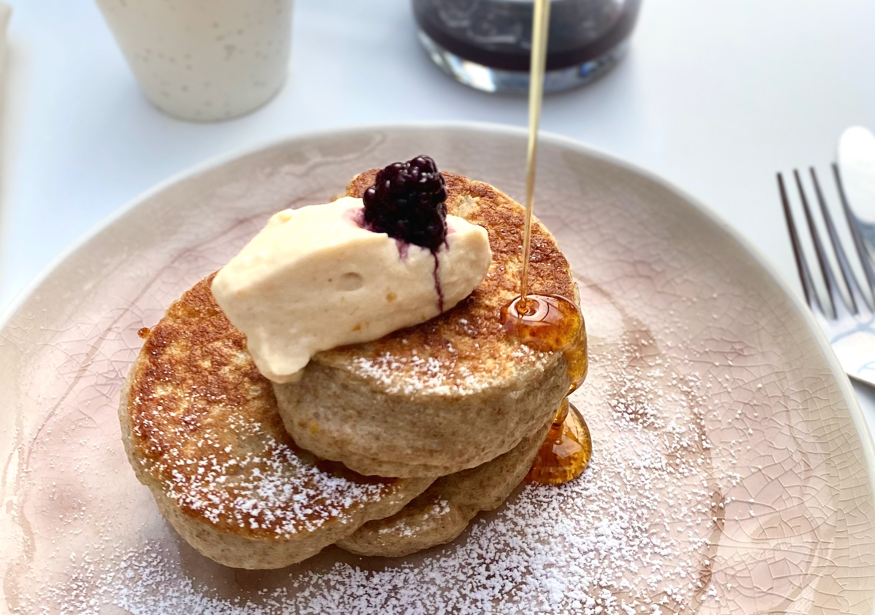 Chia, Ricotta, Lemon Hot Cakes