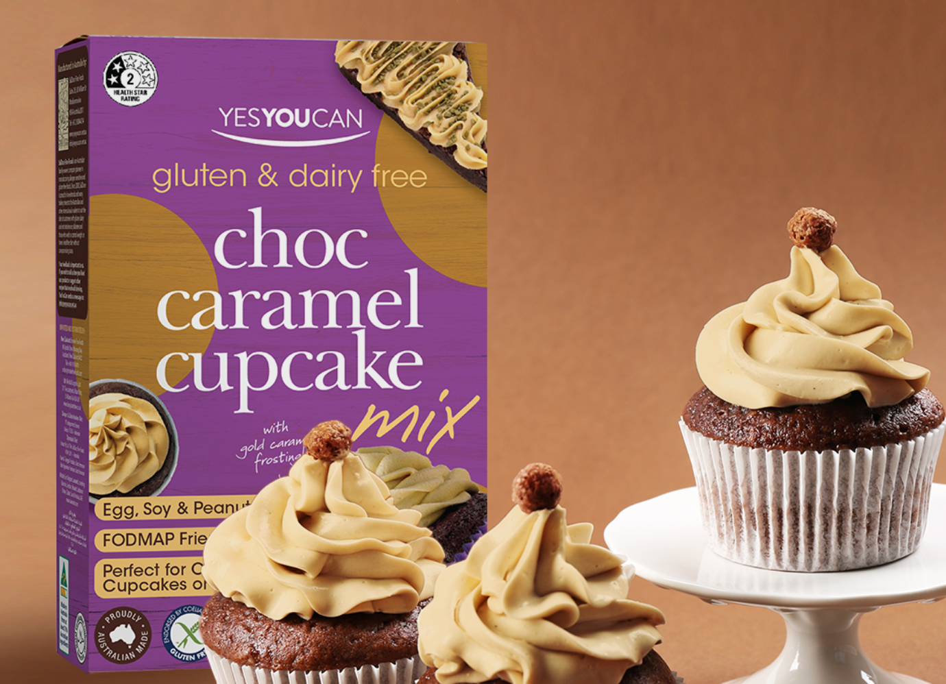Introducing our NEW Choc Caramel Cupcake Mix