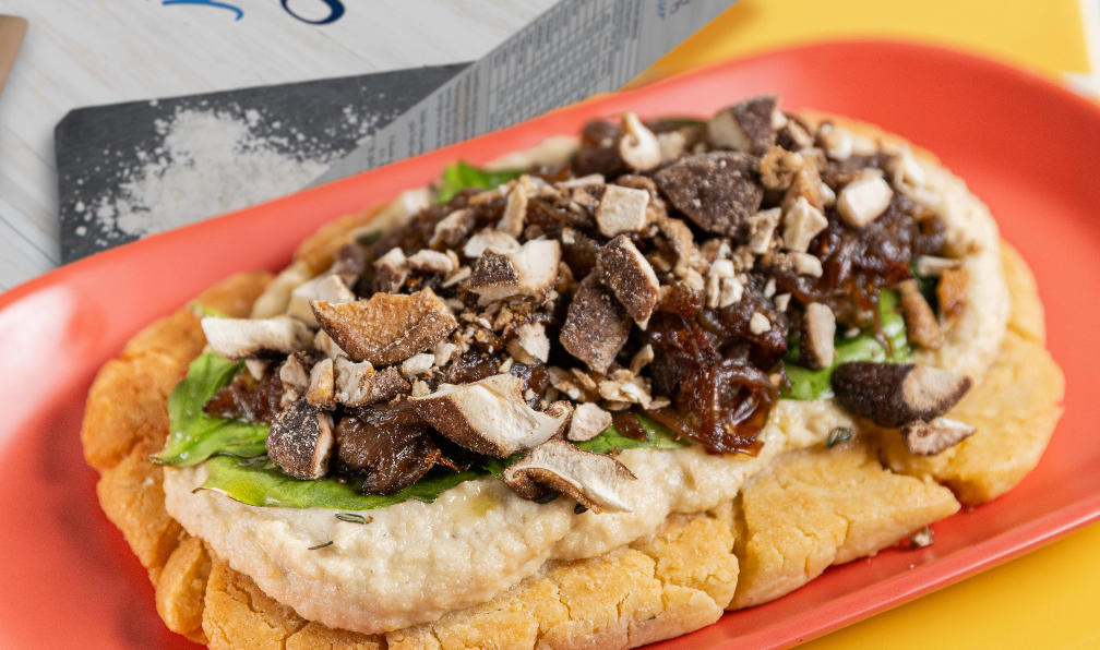 Crispy Mushroom Flatbreads