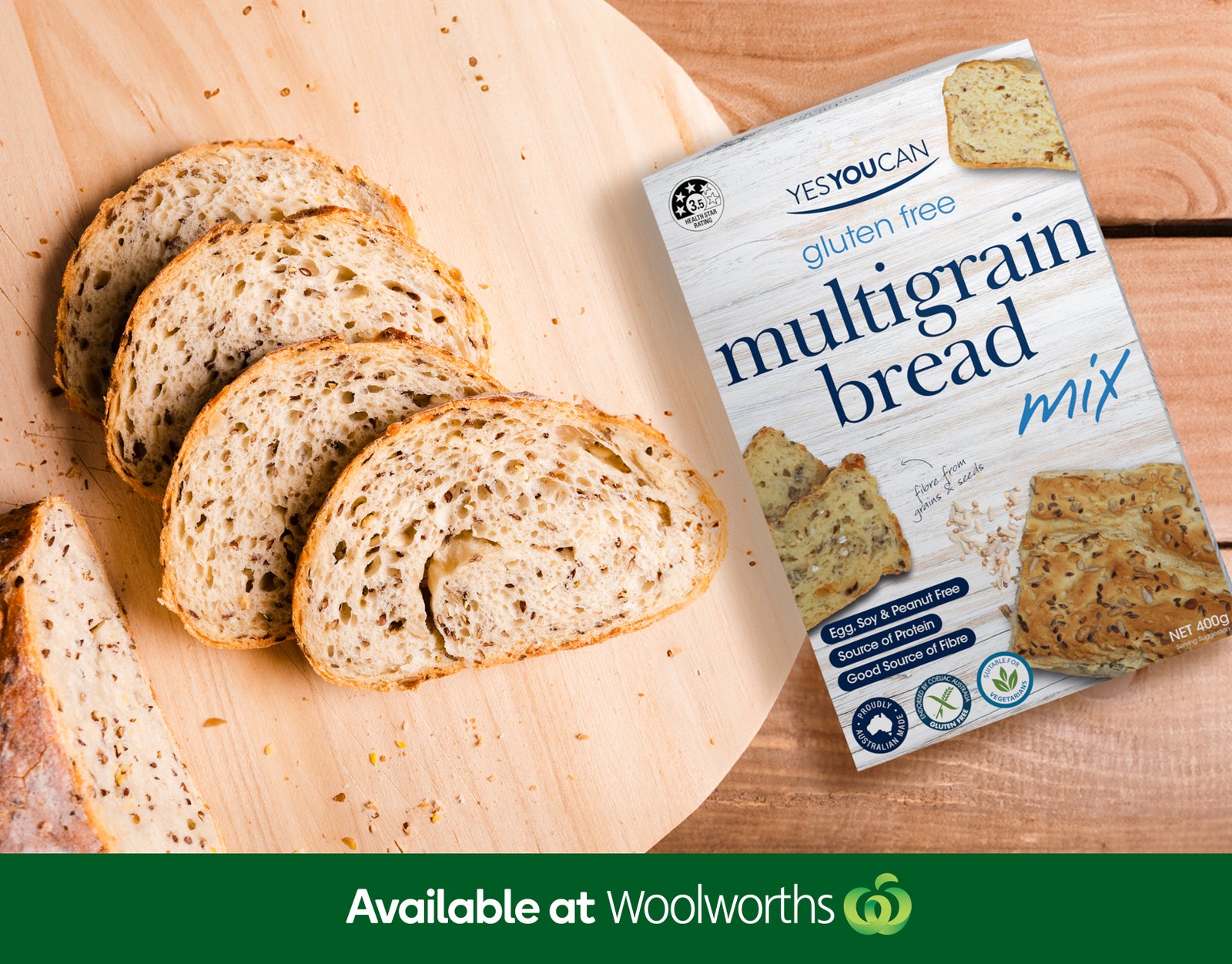 Multigrain Bread Mix, now on Woolworths shelves!