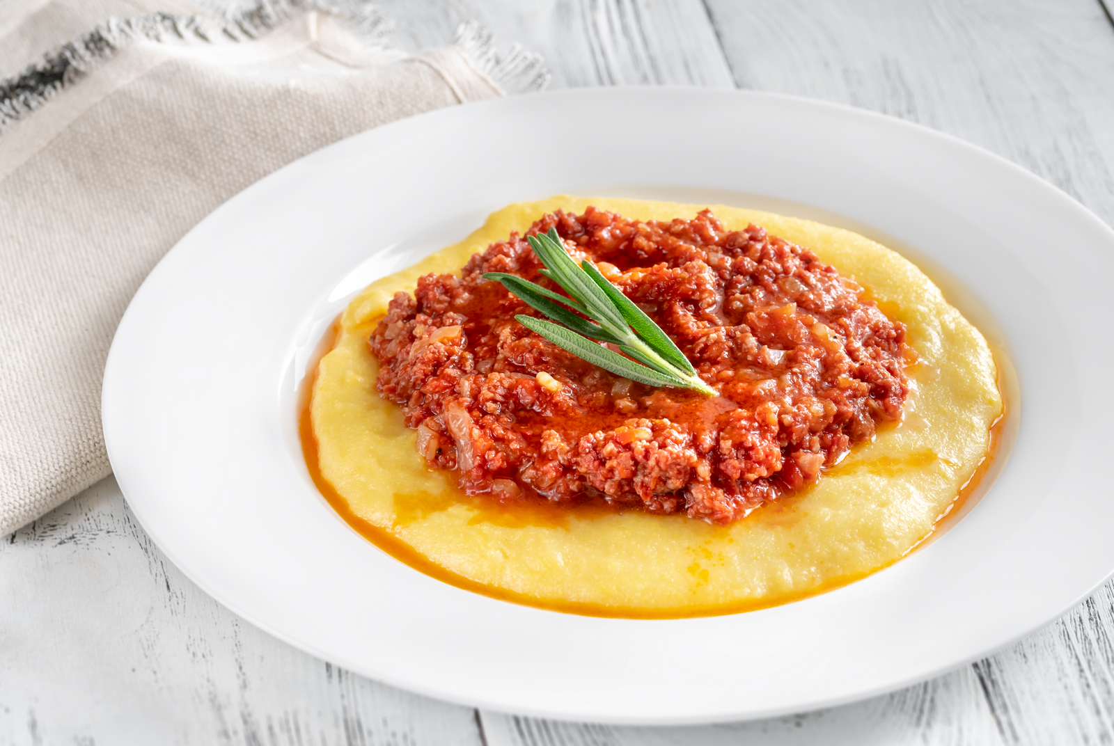 Polenta Al Sugo (Meat Sauce)