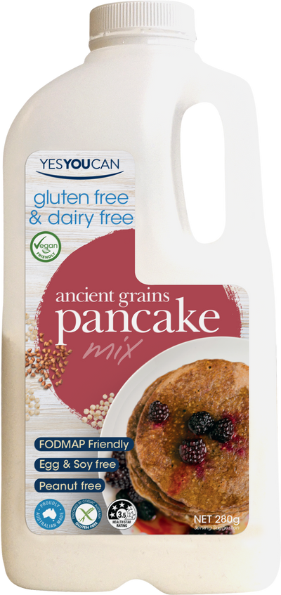 ancient grain pancake gluten free yesyoucan front image product photo vegan dairy free egg free