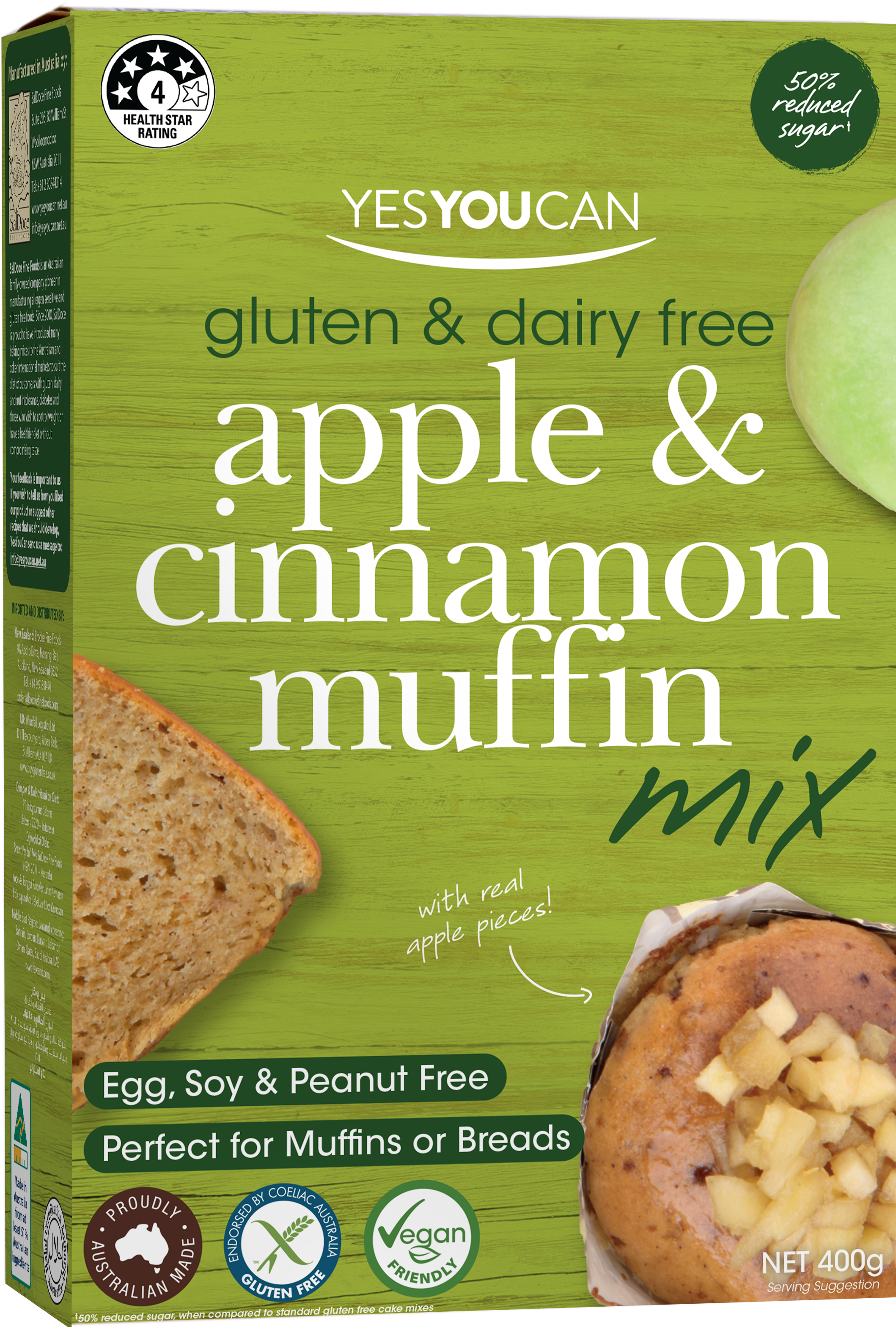 YesYouCan Apple & Cinnamon Muffin