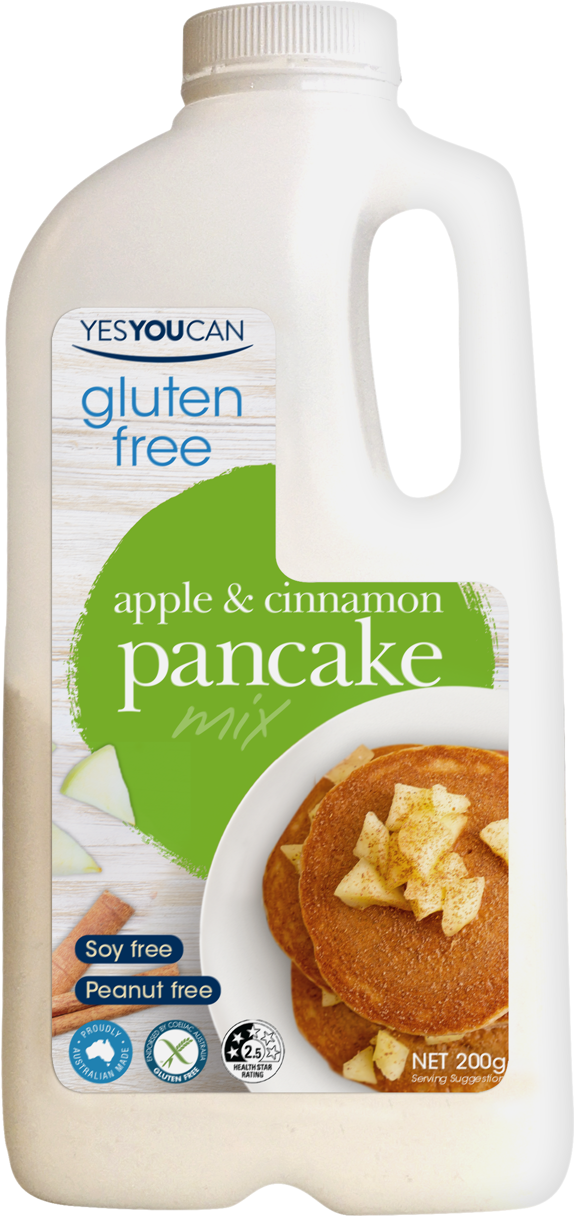 apple cinnamon pancake gluten free dairy free egg soy peanut free vegan