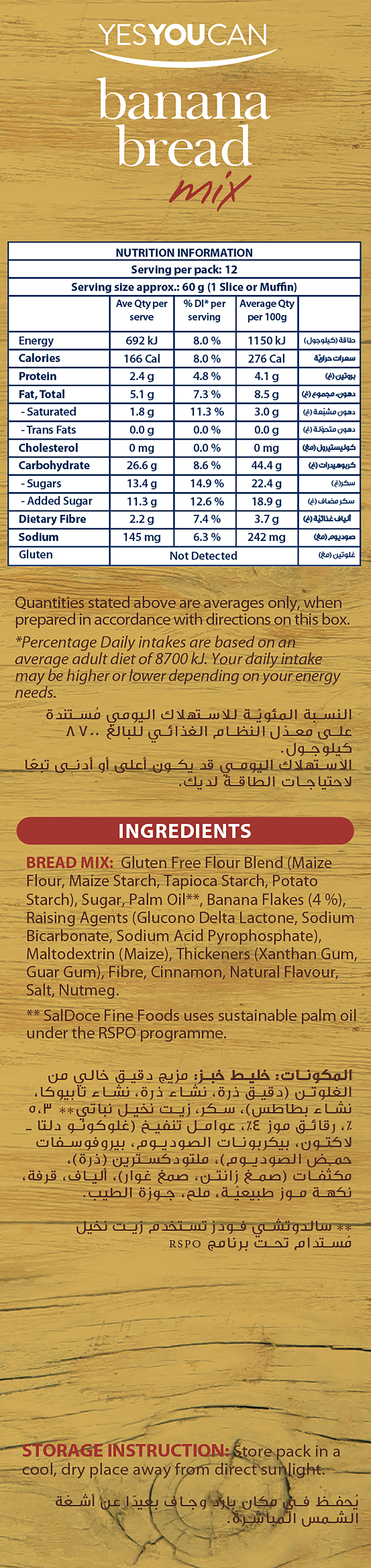 banana bread vegan gluten dairy free egg soy peanut low fodmap muffin real yesyoucan nutrition panel