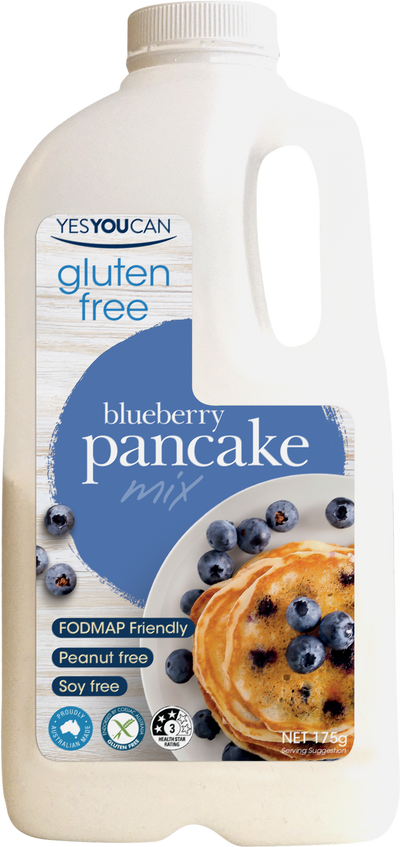 blueberry pancake gluten free yesyoucan front image product photo made in australia