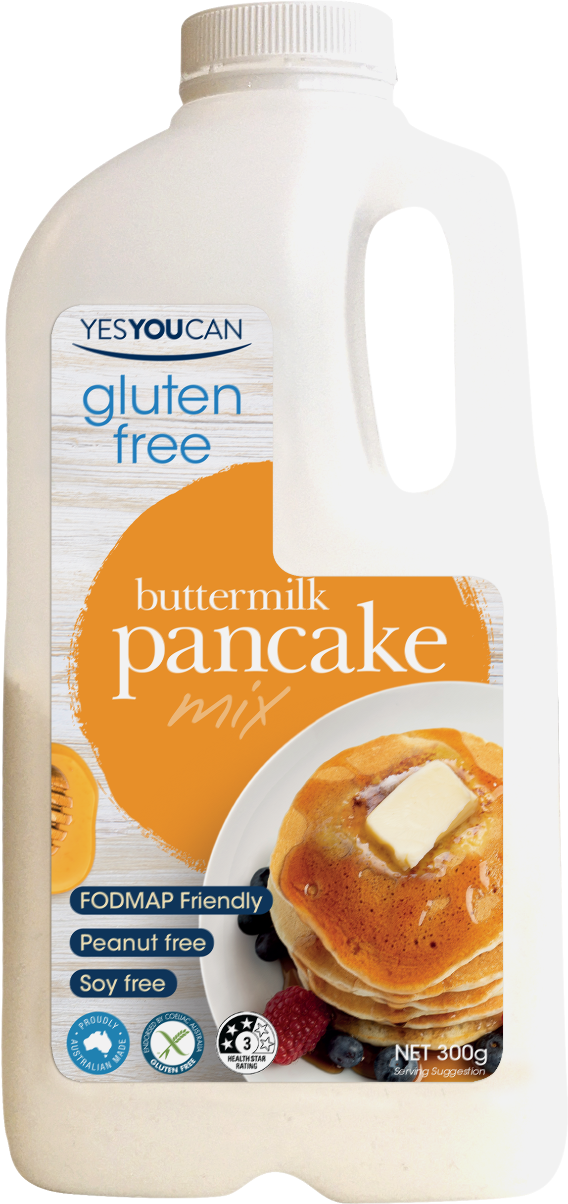  buttermilk pancake gluten free yesyoucan front image product photo