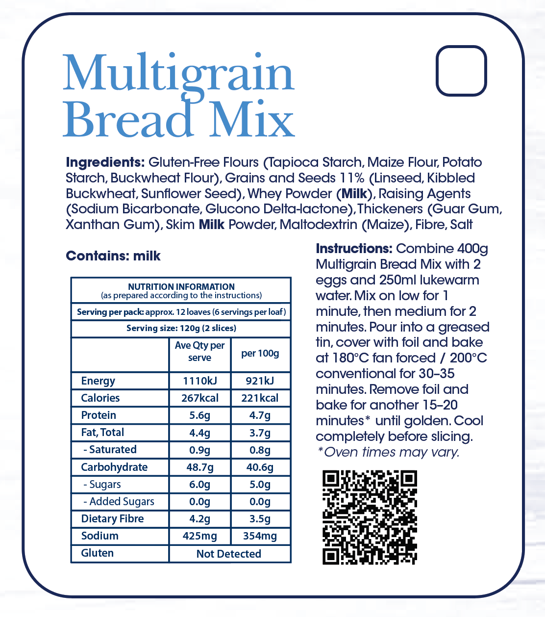 Multi Grain Bread Mix 5kg