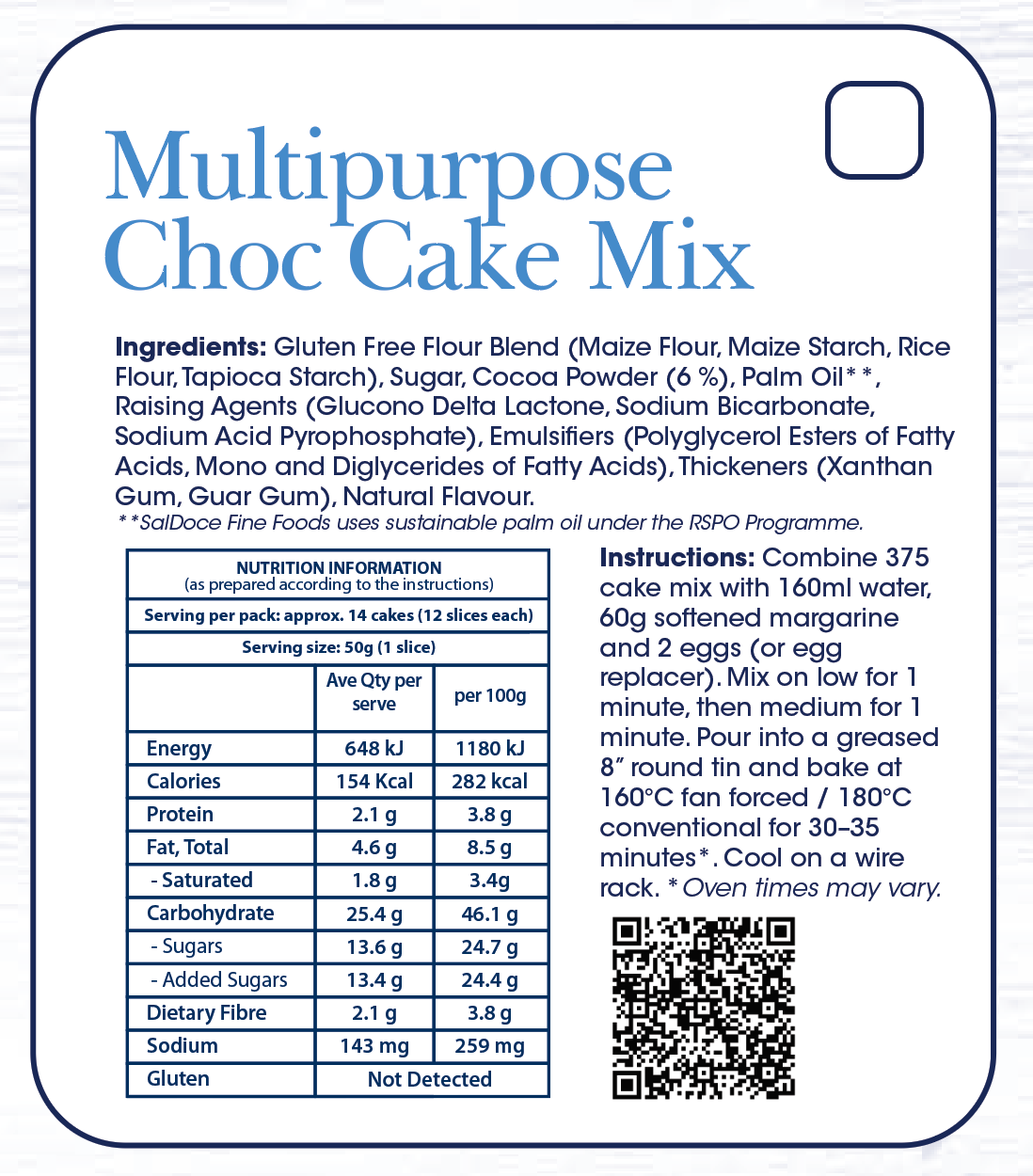 Essential Chocolate Multipurpose Cake Mix 5kg