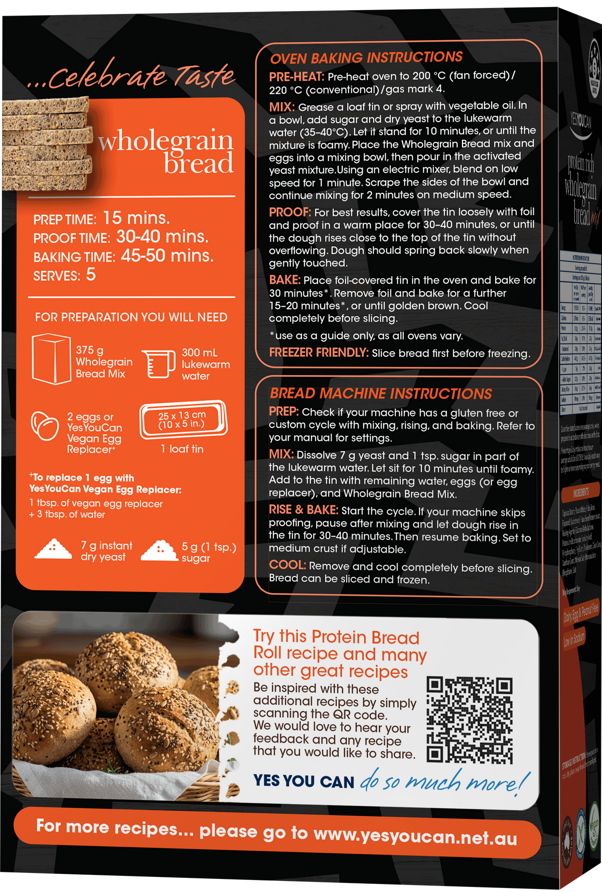 Protein Rich Wholegrain Bread