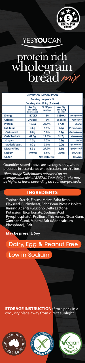 Protein Rich Wholegrain Bread
