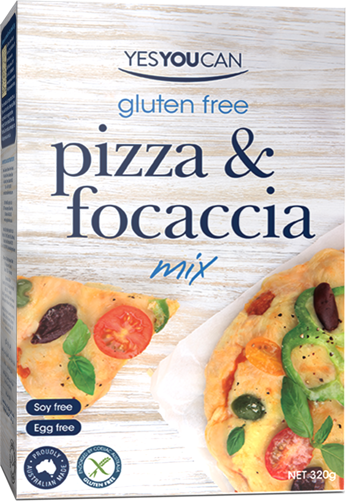 yesyoucan australia pizza focaccia bread mix gluten free baking
