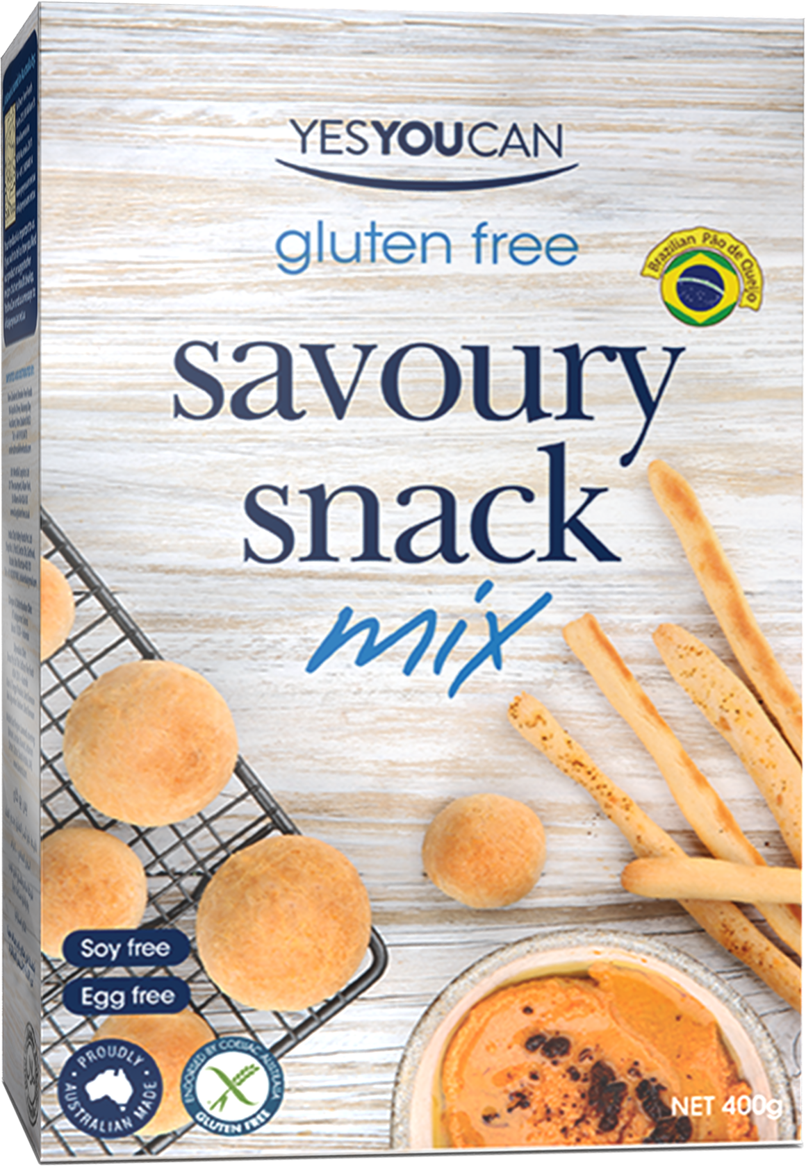 yesyoucan australia gluten free savoury snack soy free egg free pao de queijo brazil bread