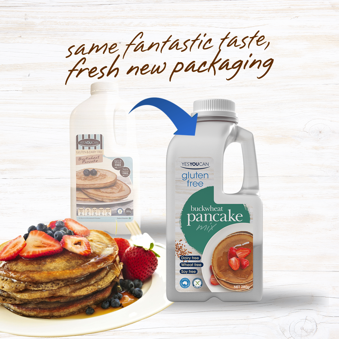 buckwheat pancake gluten free yesyoucan front image product photo