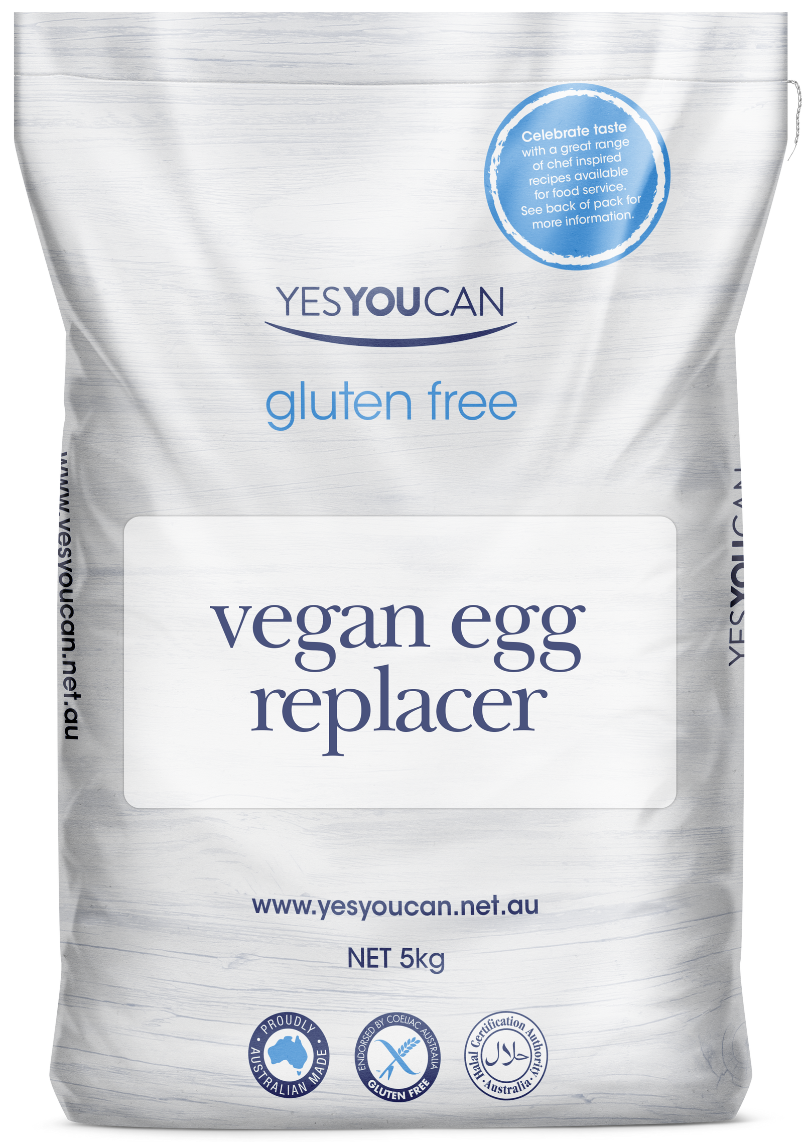 yesyoucan australia gluten free dairy free  fodmap friendly fibre protein vegan egg replacer white chia substitute binding agent cakes breads muffins