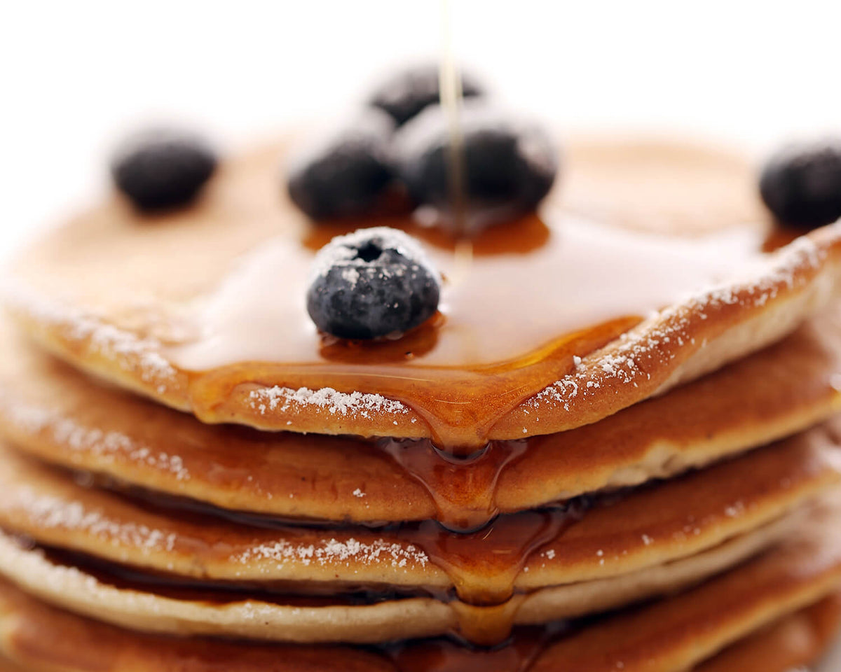  blueberry pancake gluten free yesyoucan front image product photo made in australia baked cooked breakfast