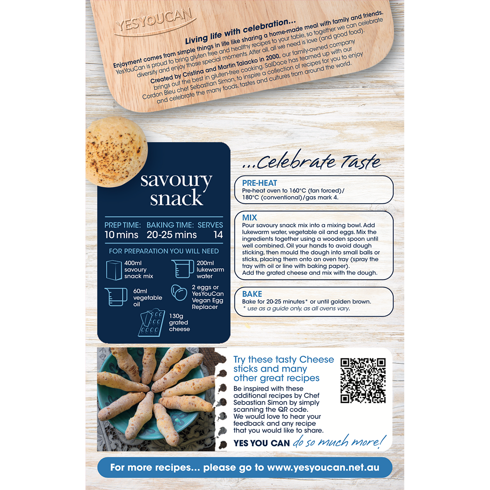 yesyoucan australia gluten free savoury snack soy free egg free pao de queijo brazil bread